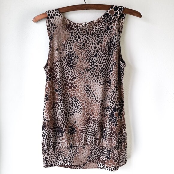 EUC Amy Byer Leopard Print Tank Top Size Small - Picture 6 of 6